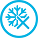 Snowflake with X Symbol