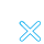Syringe with X Symbol