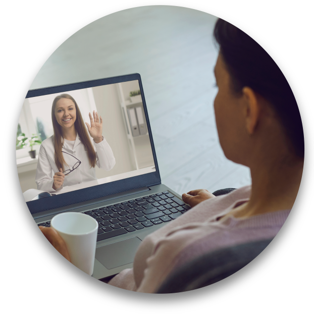 Patient Meeting with Doctor Virtually